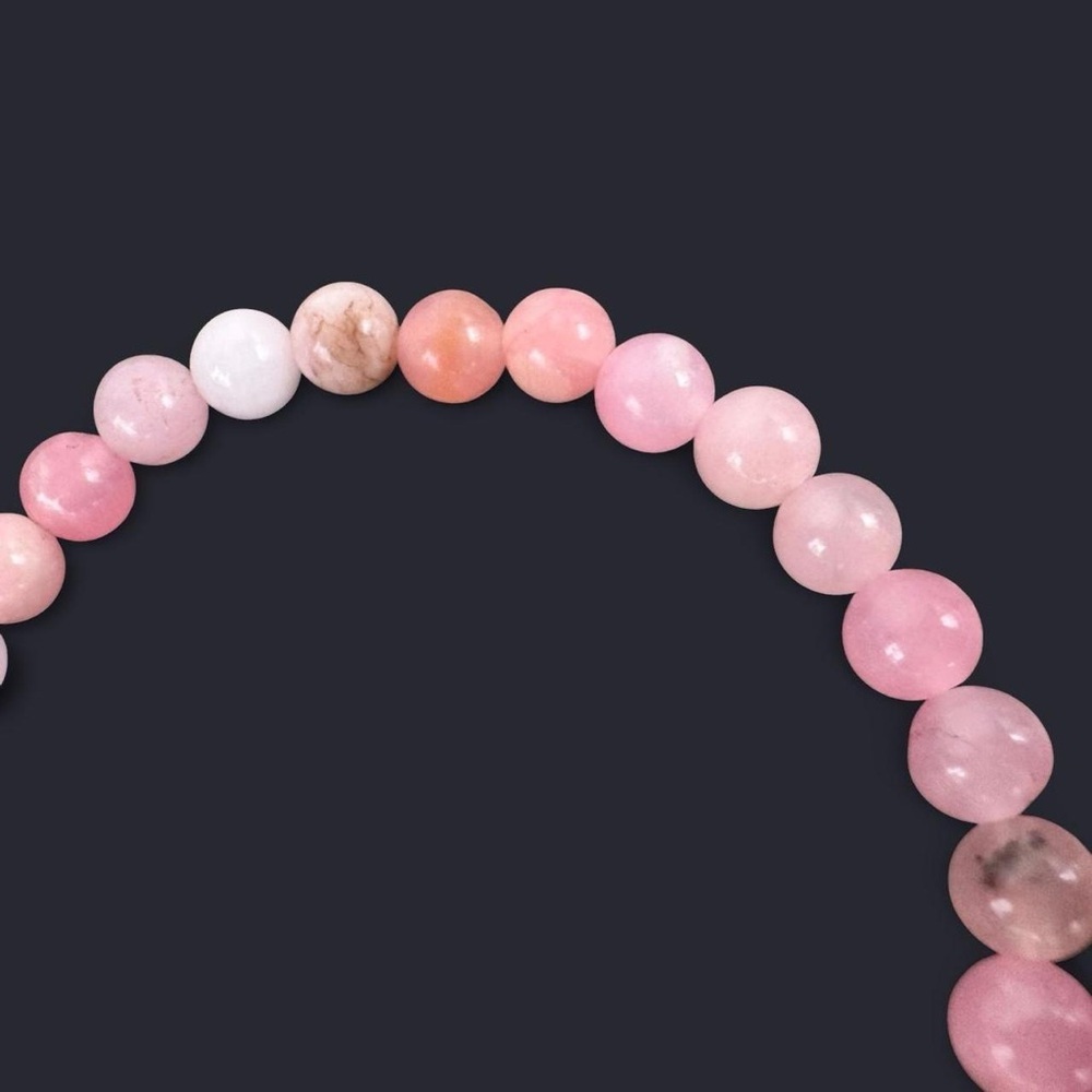 Quartz Gemstone Bead Bracelet 6mm - Picture 3 of 4